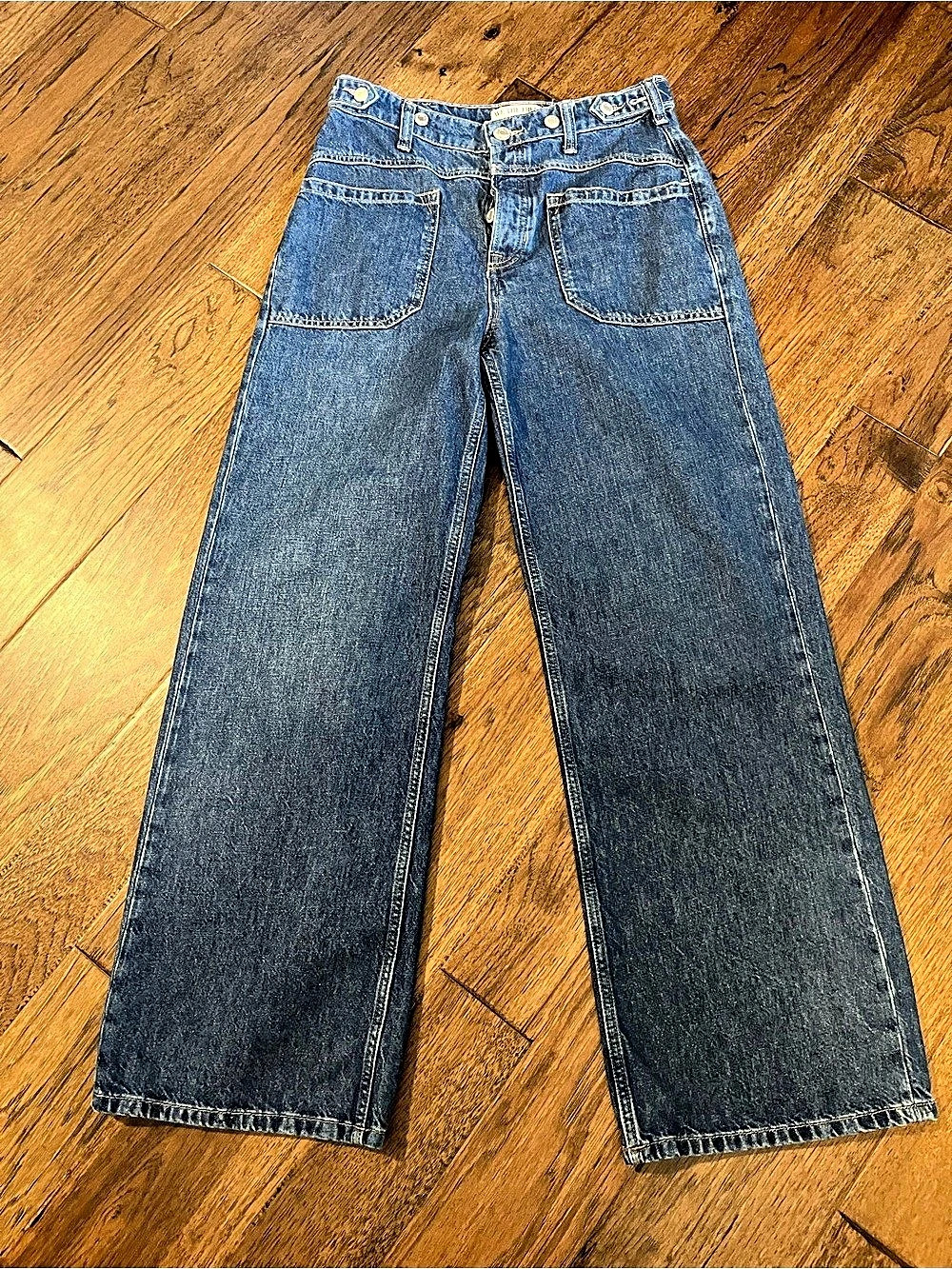 We the Free Wide Leg Jeans in Blue